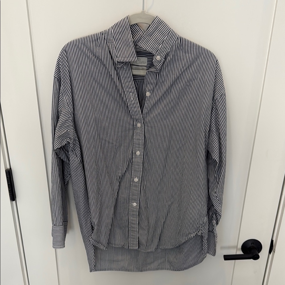 J.Crew Relaxed Striped Button-Up Shirt, 12